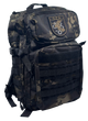 Mochila Táctica Militar GEO, 35 L Camuflaje Multicam Negro, Sistema MOLLE, Múltiples Compartimentos, Cordura 600 D, mochila gran capacidad para crossfit, gym, montañismo, aventura