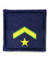 Parche de Divisa para Prenda Deportiva, Ejército del Aire. Subteniente, OR-9