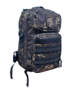 Mochila Táctica Militar GEO, 35 L Camuflaje Multicam Negro, Sistema MOLLE, Cordura 600 D