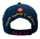 Gorra ALA 11 Morón Vista, Suerte y al Toro Ejercito del Aire Azul Marino