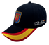 Gorra Policía Nacional, UIP Uinidad de Intervencion Policial, Negro, con Escudo Bordado y Bandera Española