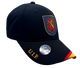Gorra Policía Nacional, UIP Uinidad de Intervencion Policial, Negro, con Escudo Bordado y Bandera Española