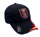 Guardia Real Gorra de Béisbol Negra, Bordado Escudo GR con Corona, Al Servicio de la Corona