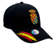 Gorra UME (Unidad Militar de Emergencia), Negro, Bordado con Escudo Real y Corona, Unidad Militar de Emergencias, Ajustable