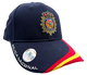 Gorra Policía Nacional España Color Azul, Bordada 100%, medidas ajustables