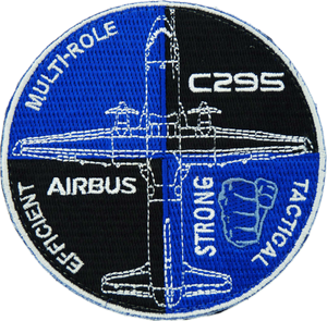 Parche de tela AIRBUS C295 Tactical Strong Efficient