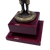 Tacro Estatua Decorativa de Legionario la legión Española bañada en Bronce con Bandera, Base de Madera, Figura Militar Coleccionable