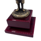Tacro Estatua Decorativa de Legionario la legión Española bañada en Bronce con Bandera, Base de Madera, Figura Militar Coleccionable