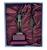 Tacro Estatua Decorativa de Legionario la legión Española bañada en Bronce con Bandera, Base de Madera, Figura Militar Coleccionable