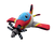 Peluche Pilatus Academia General del Aire 792-01, 23 cm, Acolchado Colores Rojo y Amarillo, con elice