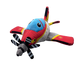 Peluche Pilatus Academia General del Aire 792-01, 23 cm, Acolchado Colores Rojo y Amarillo, con elice
