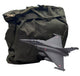 Bolsa de Vuelo Militar, Porta Cascos para Pilotos de Combate, Nylon Resistente, Color Verde Oliva, con Cremallera y Correa Ajustable