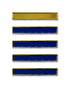 Pack 5 Barras para Distintivo de Permanencia Dorada y Azules