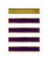 Pack 5 Barras para Distintivo de Permanencia Dorada y Púrpuras