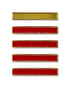 Pack 5 Barras para Distintivo de Permanencia Dorada y Rojas