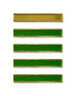 Pack 5 Barras para Distintivo de Permanencia Dorada y Verdes