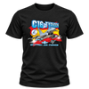 Camiseta C16 Typhoon Eurofighter del Ejército del Aire español con bandera de España y avión de combate