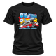 Camiseta C16 Typhoon Eurofighter del Ejército del Aire español con bandera de España y avión de combate