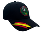 Gorra EADA negra bordada con emblema del Escuadrón de Apoyo al Despliegue Aéreo y bandera de España