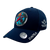 Gorra azul marino PAPEA de la Patrulla Acrobática de Paracaidismo, vista frontal con escudo bordado