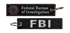 Llavero FBI Bordado – Federal Bureau of Investigation con Anilla Metálica