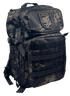 Mochila Táctica GEO 35L Camuflaje Negro | Mochila Militar MOLLE para Senderismo, Airsoft, Camping, Supervivencia y Uso Diario