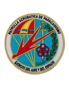 Parche PAPEA Patrulla Acrobática de Paracaidismo Ejército del Aire hilo dorado