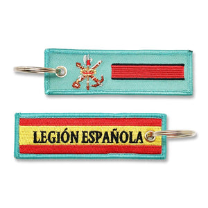 Llavero de Graduación de Caballero Legionario, Legión Española verde militar escudo legion bandera española