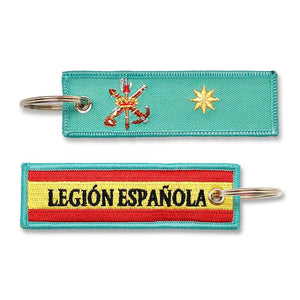 Llavero de Graduación de Comandante, Legión Española verde militar escudo legion bandera española