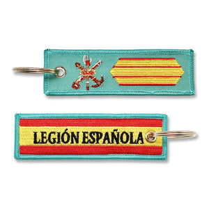 Llavero de Graduación de Sargento, Legión Española verde militar escudo legion bandera española