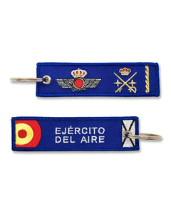 Llavero bordado con Divisas del Ejército del Aire, General de División OF-7
