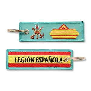 Llavero de Graduación de Sargento Primero, Legión Española verde militar escudo legion bandera española