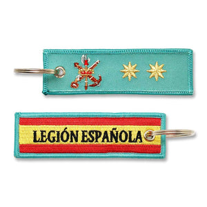 Llavero de Graduación de Teniente Coronel, Legión Española verde militar escudo legion bandera española