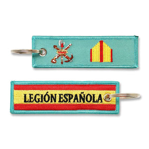Llavero de Graduación de Brigada, Legión Española verde militar escudo legion bandera española