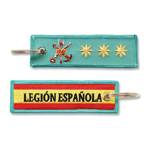 Llavero de Graduación de Coronel, Legión Española verde militar escudo legion bandera española