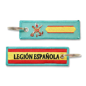 Llavero de Graduación de Cabo Primero, Legión Española verde militar escudo legion bandera española