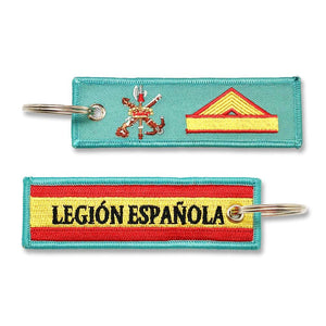Llavero de Graduación de Cabo Mayor, Legión Española verde militar escudo legion bandera española
