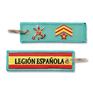 Llavero de Graduación de Suboficial Mayor, Legión Española verde militar escudo legion bandera española