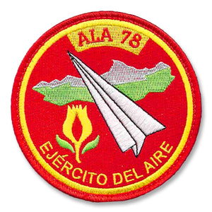 Parche Bordado ALA 78 Ejército del Aire Velcro