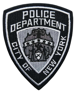 Parche Bordado Police Department City of New York bordado gris ciudad de nueva york departamento de policia