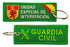 Llavero de tela Guardia Civil UEI Unidad Especial de Intervención Verde Cursos
