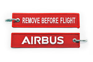 Llavero de tela Airbus Remove Before Flight clasico