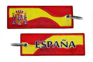 Llavero de tela Escudo y Bandera España
