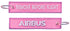 Llavero de tela Airbus Remove Before Flight Rosa