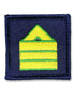 Parche de Divisa para Prenda Deportiva, Ejército del Aire. Sargento Primero, OR-7