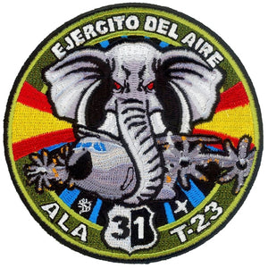 Parche Ejército del Aire ALA 31 T23 Elefante a400m bandera española gran calidad verde