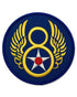 Parche Segunda Guerra Mundial Octava Fuerza Aerea USAAF Air Force 8 Bombardero Second World War Patch