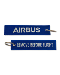 Llavero Airbus Remove Before Flight Bordado Azul