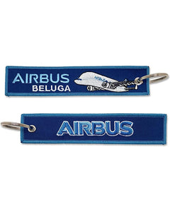 Llavero de tela Airbus Beluga XL Azul