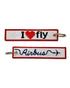 Llavero bordado Airbus I Love Fly